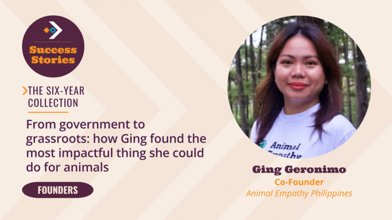 Ging Geronimo Co-founder of Animal Empathy Philippines