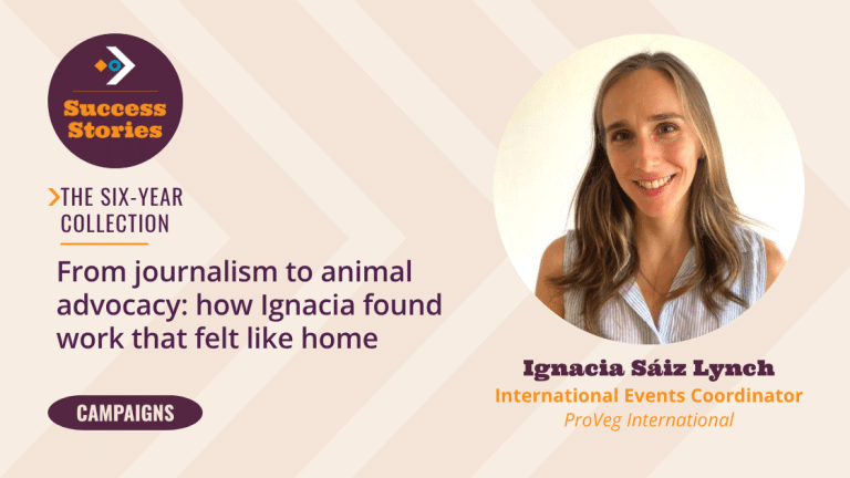 Ignacia Sáiz Lynch, International Events Coordinator at ProVeg International