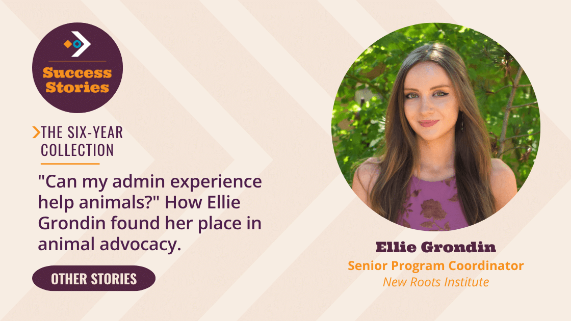Ellie Grondin, Senior Program Coordinator at New Roots Institute